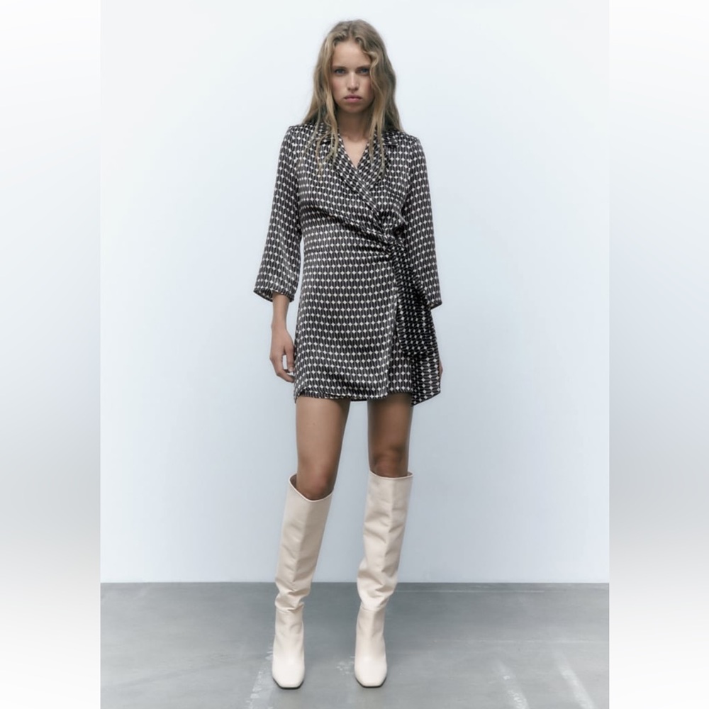 NWT Zara printed blazer dress
